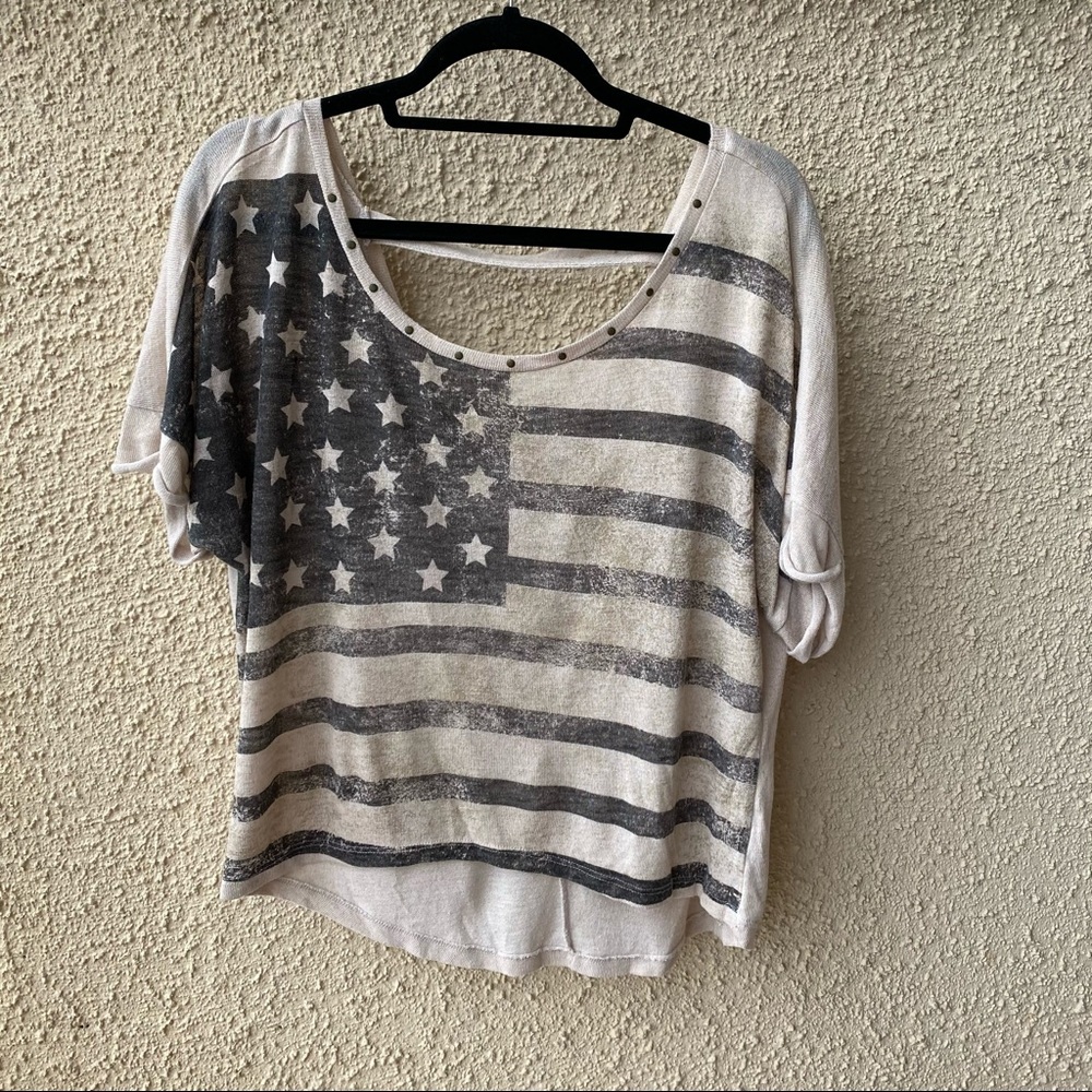 The Classic Brand American Flag Graphic Top